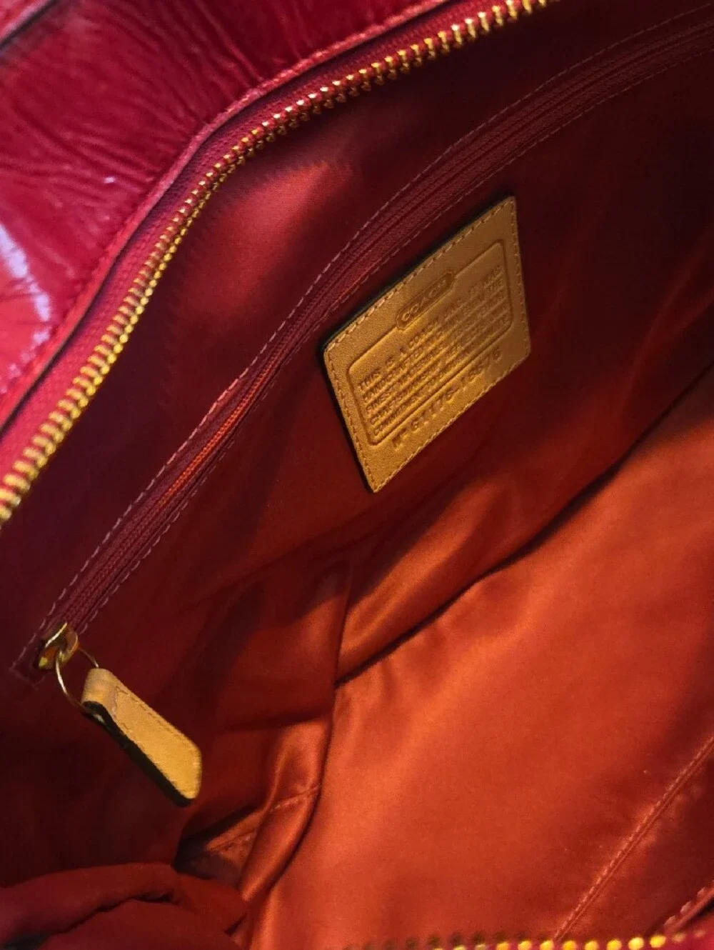 Coach Signature Canvas Tote with Pink Trim and Gold Hardware